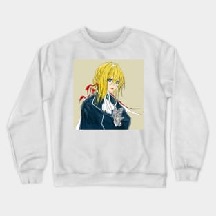 violet evergarden in novel art Crewneck Sweatshirt